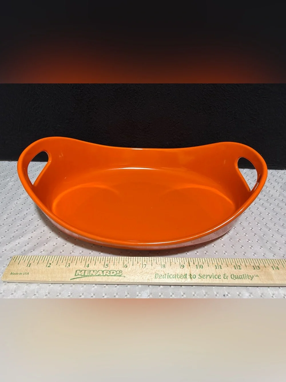 2 Piece Rachael Ray Oval 1.25 Qt & 2.25 Qt Orange Casserole / Baking Dishes